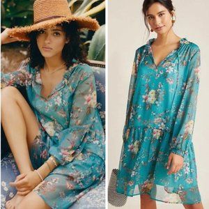 Emmy Floral Tunic Dress by Anthropologie L